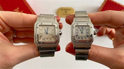 santos cartier sizes|cartier santos medium vs large.